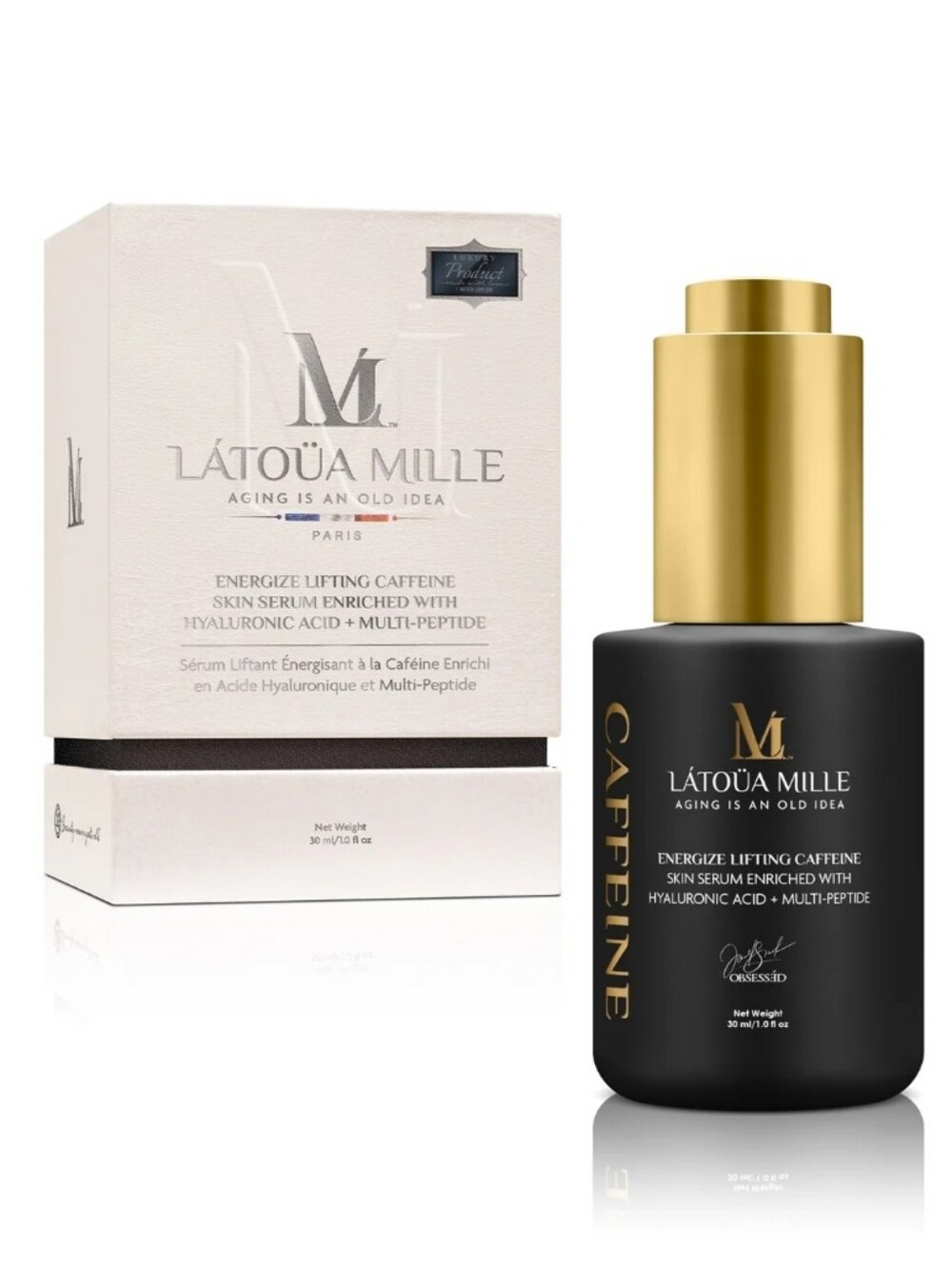 Latoua MilleEnergize Lifting Caffeine Skin Serum Enriched with Hyaluronic Acid